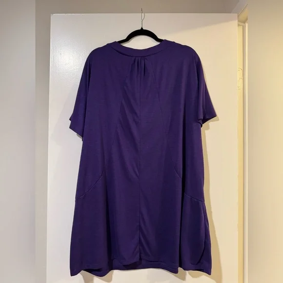 Avenue purple 22/24 long shirt dress with pockets - Picture 5 of 5